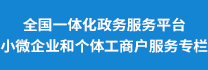 全國一體化政務服務平臺小微企業和個人工商戶服務專欄